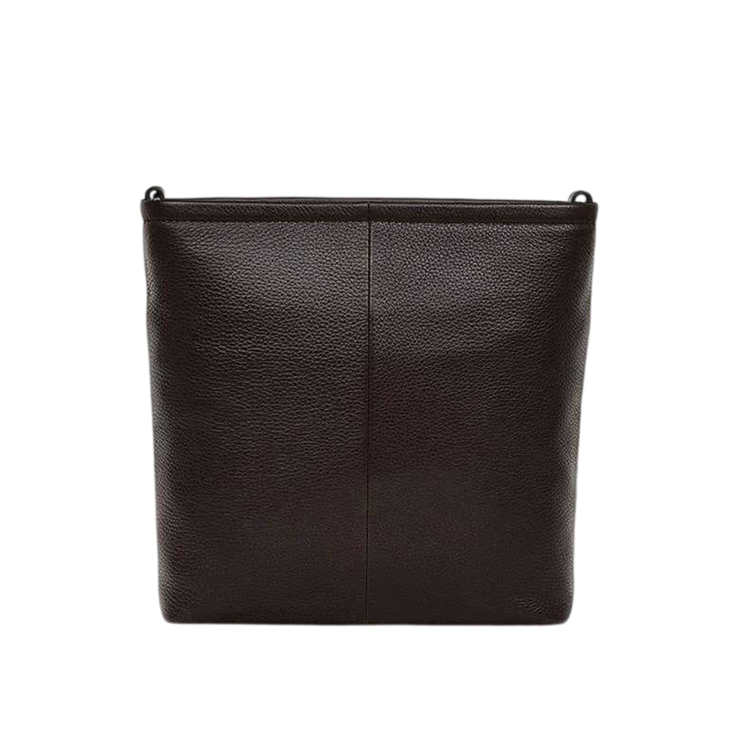 Brown - Back - Radley Brompton Croc Leather Trim Handbag