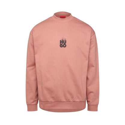 Pink - Front - Hugo Mens Smoke Sweatshirt