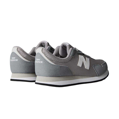 Grey - Back - New Balance Childrens-Kids Suede Running Trainers