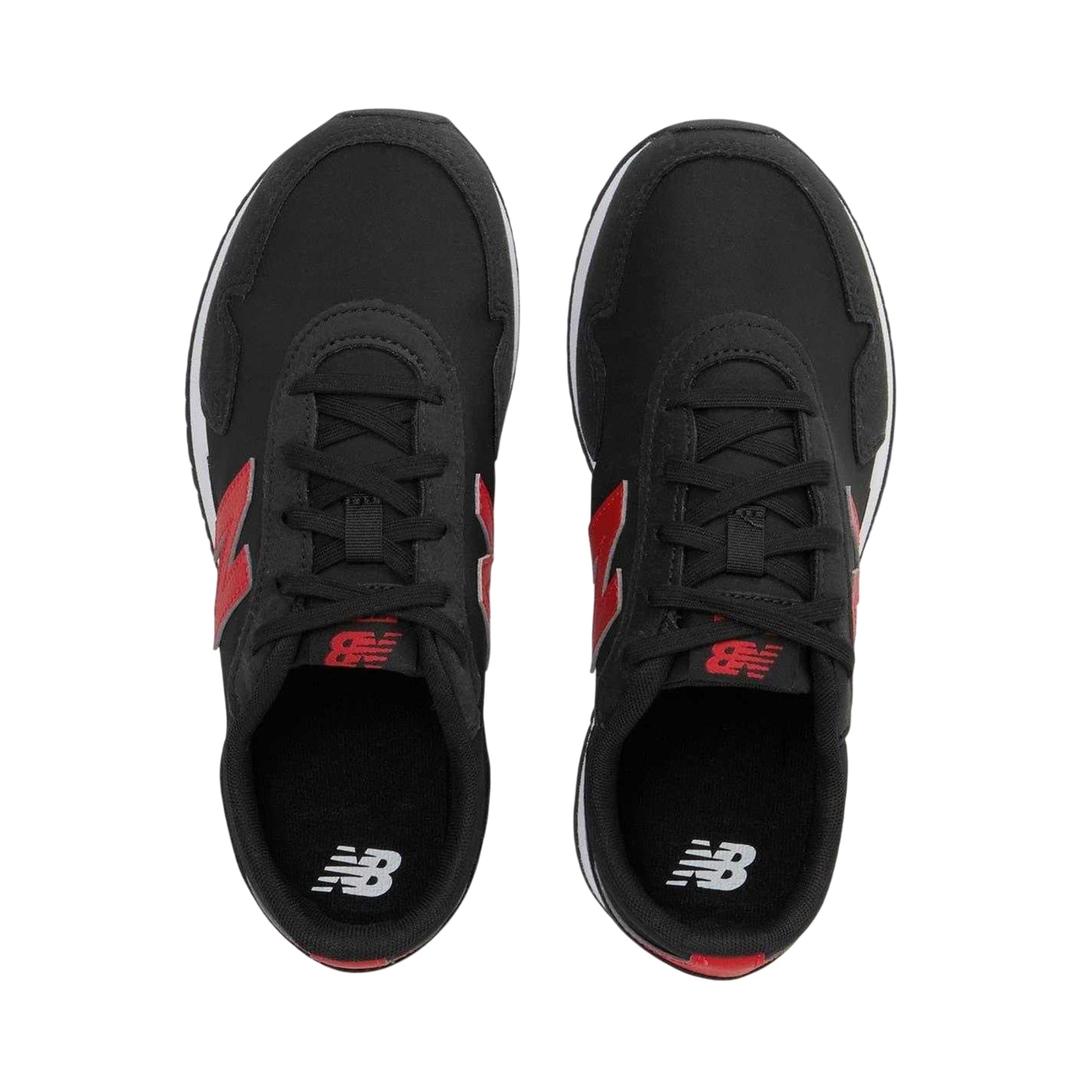 Triple Black - Side - New Balance Childrens-Kids Suede Running Trainers