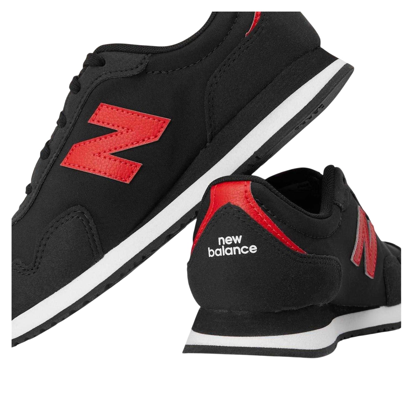 Triple Black - Lifestyle - New Balance Childrens-Kids Suede Running Trainers