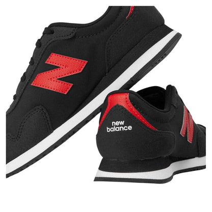 Triple Black - Lifestyle - New Balance Childrens-Kids Suede Running Trainers