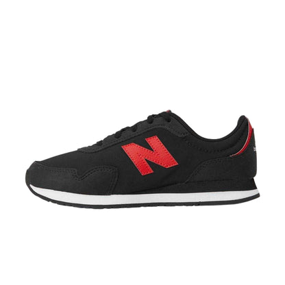 Triple Black - Back - New Balance Childrens-Kids Suede Running Trainers