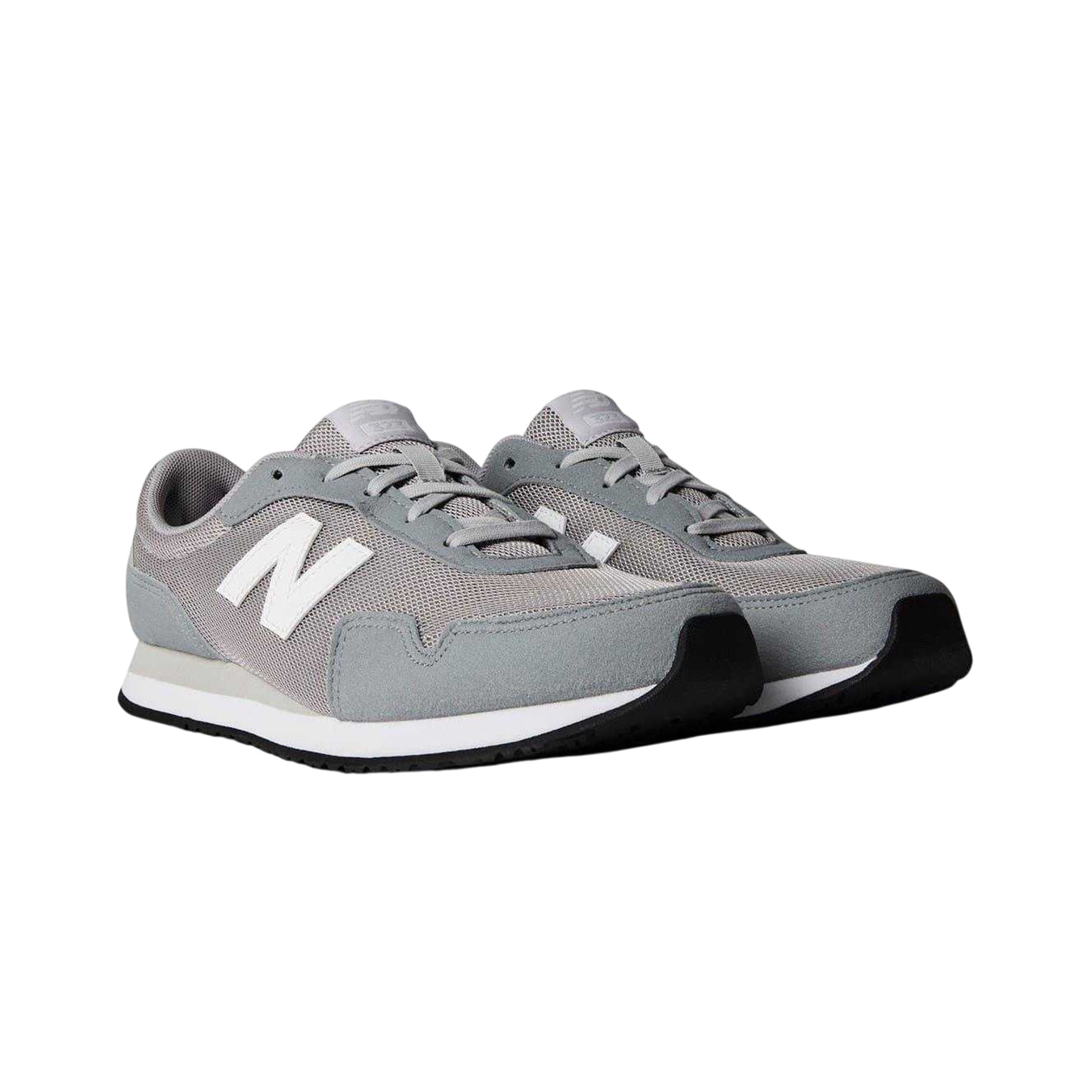 Grey - Front - New Balance Childrens-Kids Suede Running Trainers