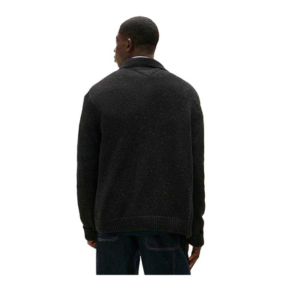 Antique White Marl - Back - Tommy Jeans Mens Cardigan