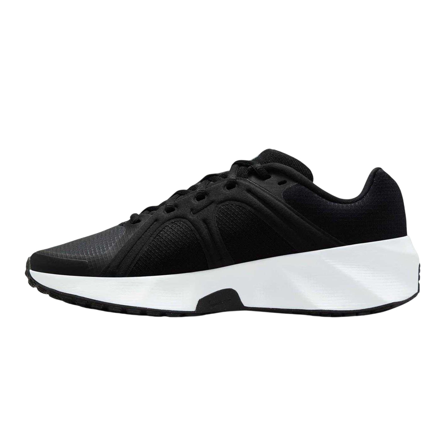 Black-White - Side - Nike Womens-Ladies Metro Tek Trainers