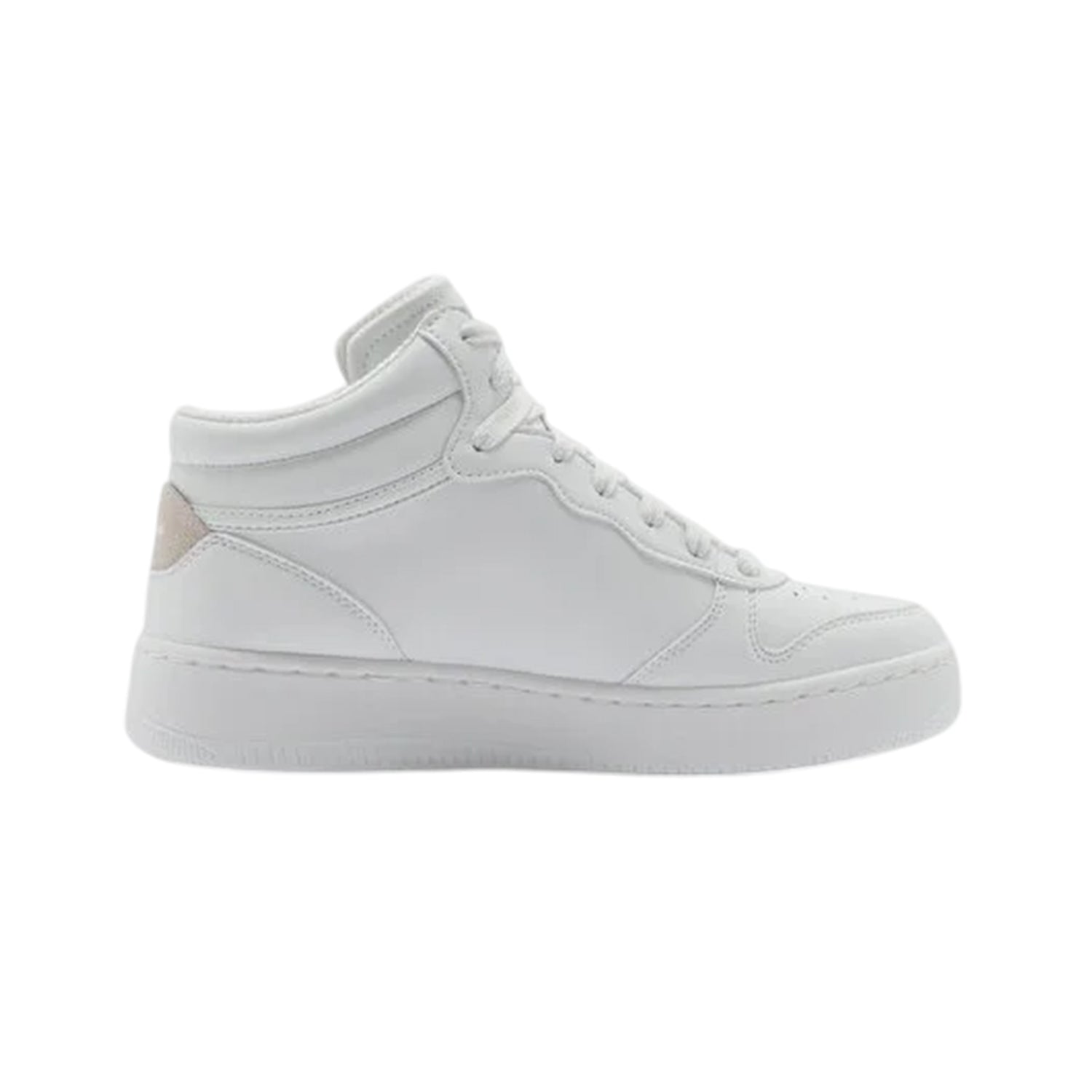 White - Lifestyle - Skechers Womens-Ladies Leather High Top Trainers