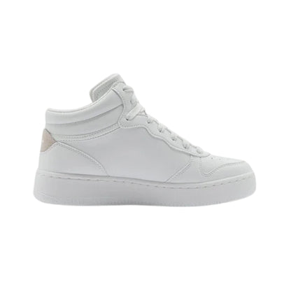 White - Lifestyle - Skechers Womens-Ladies Leather High Top Trainers