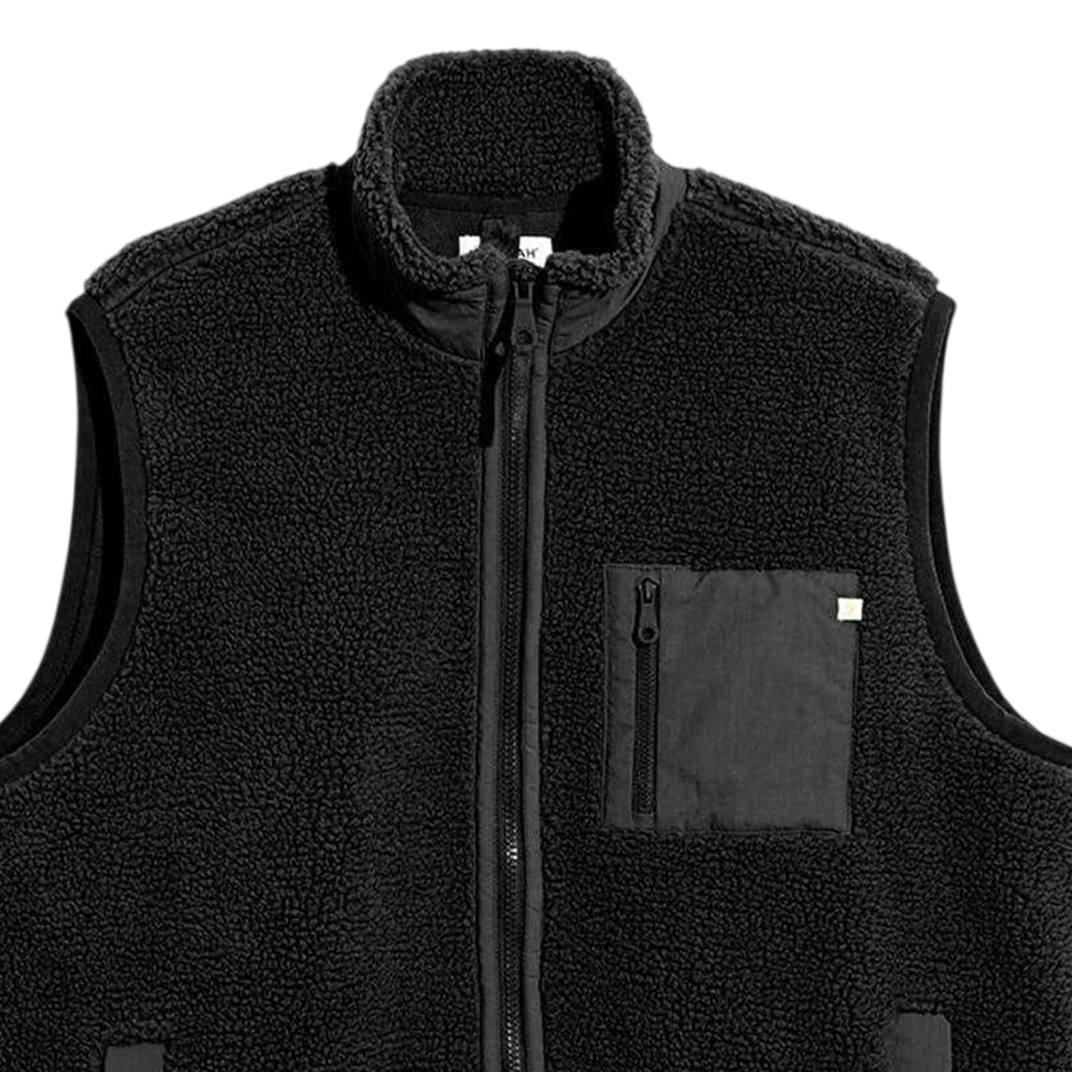 Black - Back - Farah Mens Grant Fleece Gilet