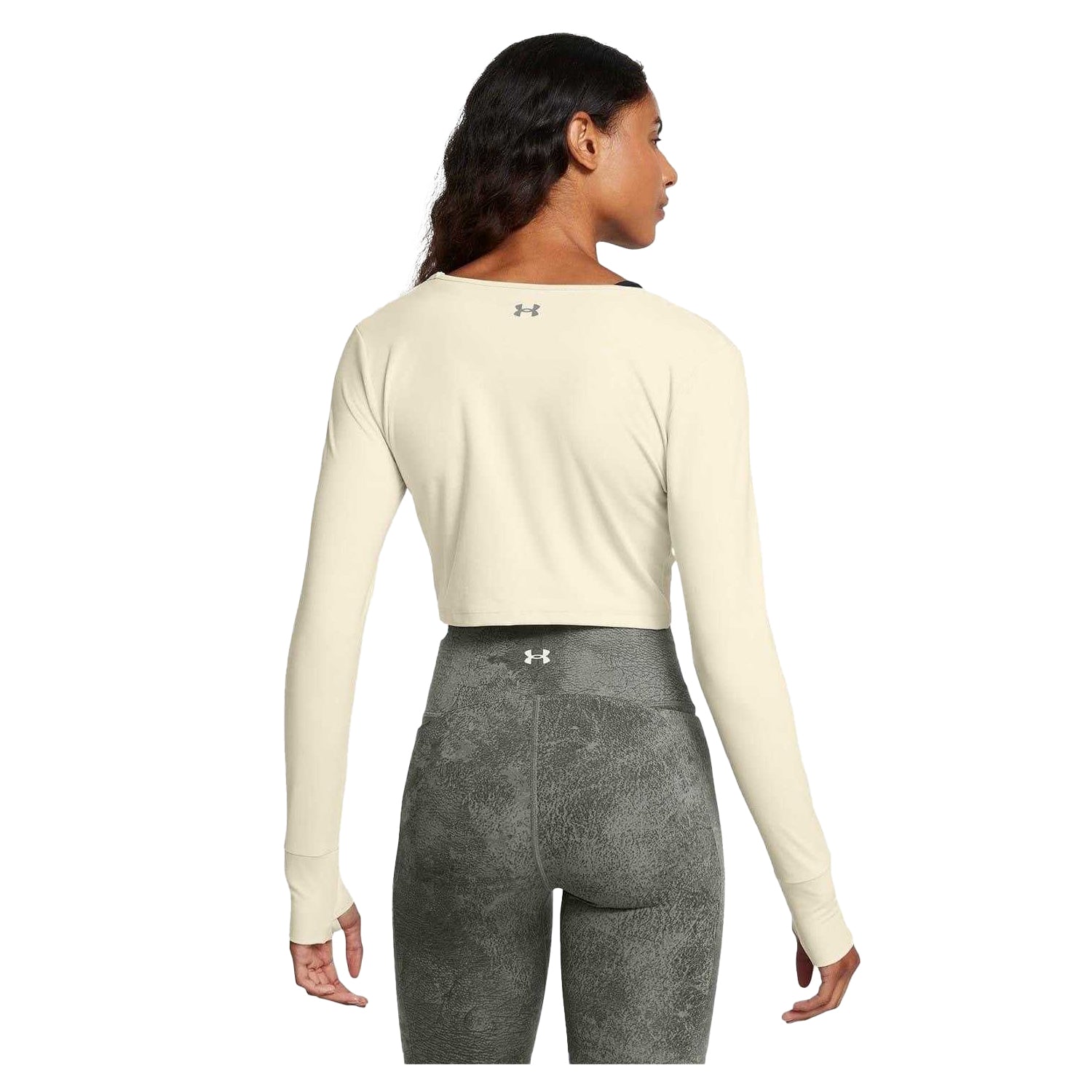 Brown - Lifestyle - Under Armour Womens-Ladies Project Rock Long-Sleeved T-Shirt
