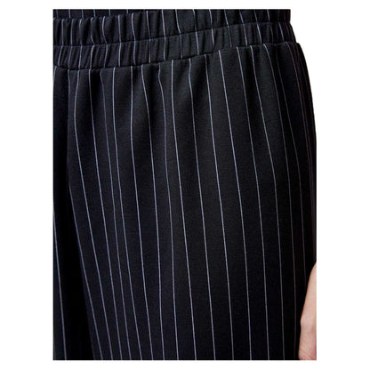Black-White - Back - French Connection Womens-Ladies Wide Leg Trousers