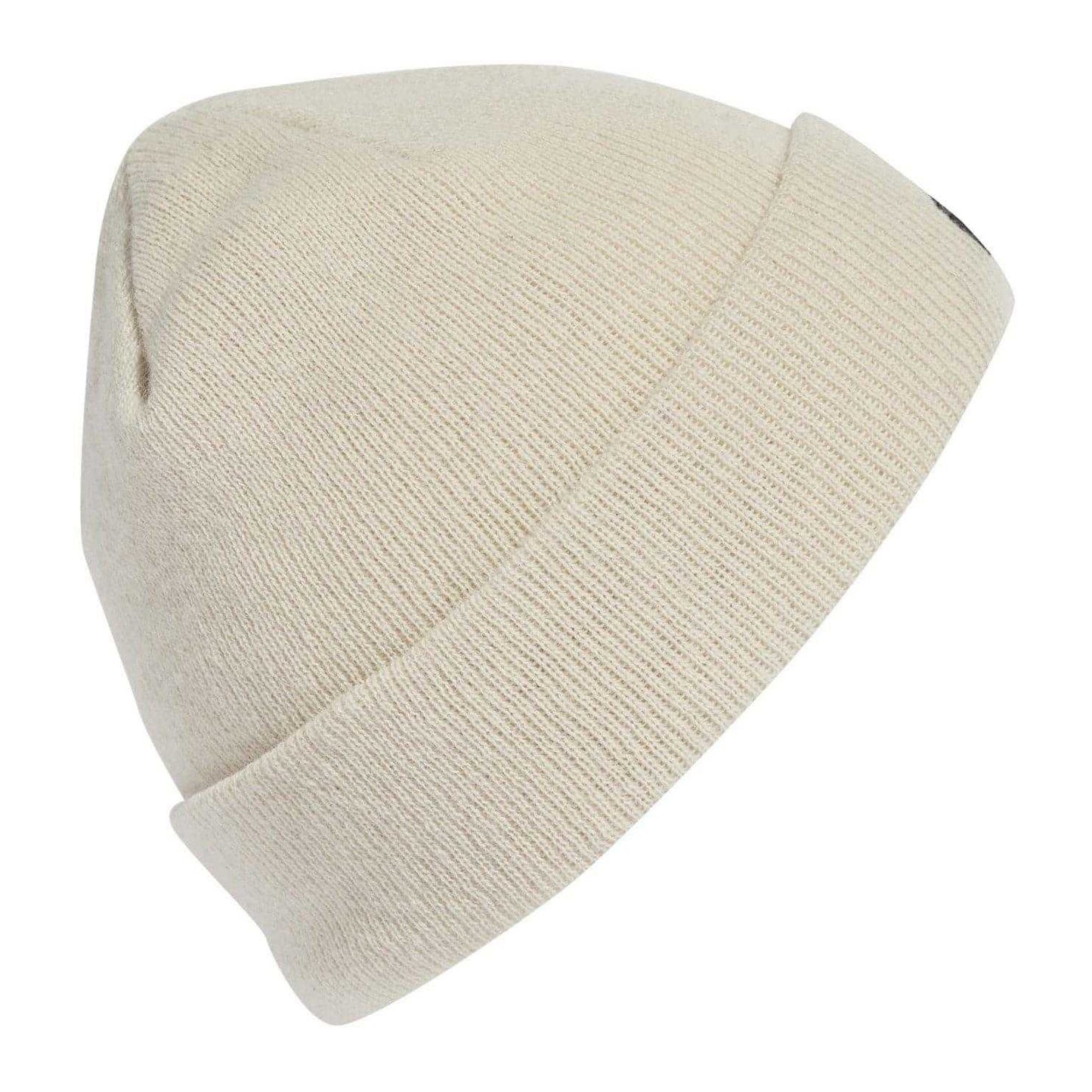 Alumina-Black - Back - Adidas Mens Tec Bea Rubberised Logo Cold.Rdy Beanie