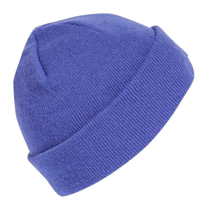 Cobalt Blue-Black - Back - Adidas Mens Tec Bea Rubberised Logo Cold.Rdy Beanie