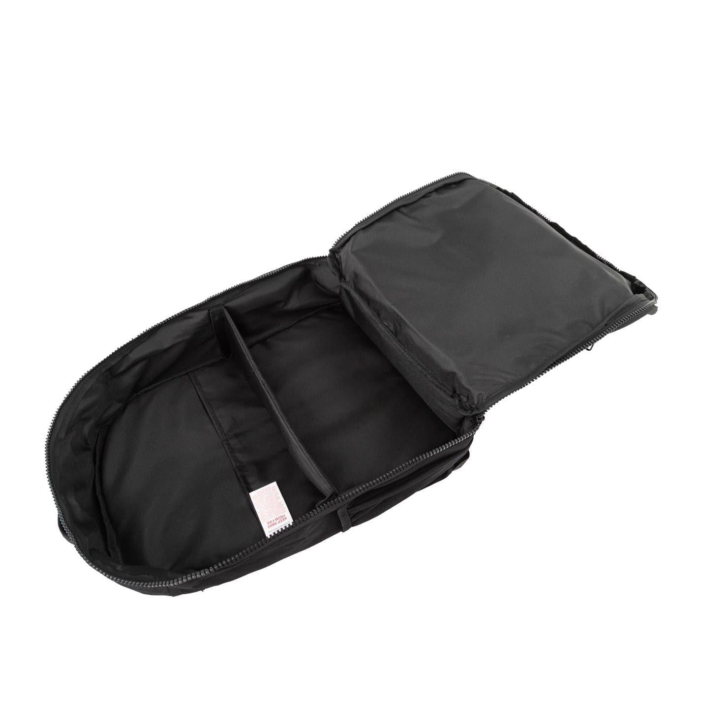 Black - Side - Firetrap City Logo Polyester Backpack