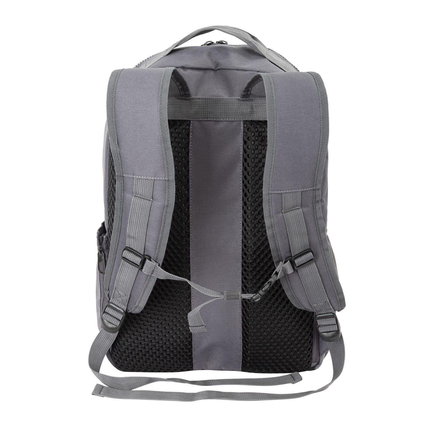 Grey - Back - Firetrap City Logo Polyester Backpack