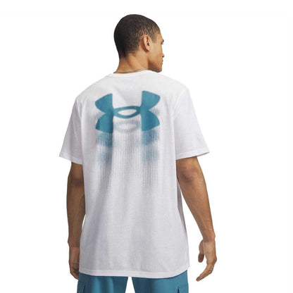 White - Back - Under Armour Mens Logo T-Shirt