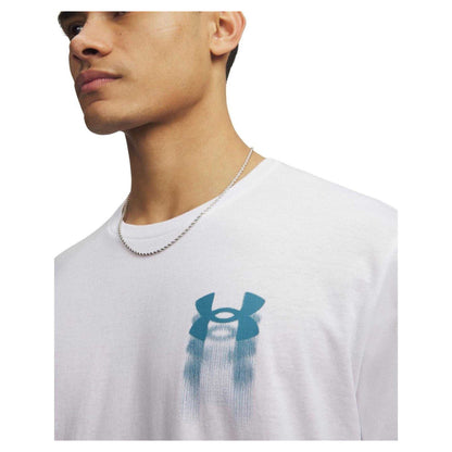 White - Side - Under Armour Mens Logo T-Shirt