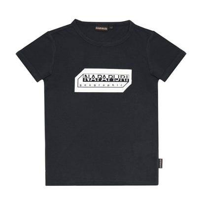 Navy - Front - Napapijri Childrens-Kids Kitik T-Shirt