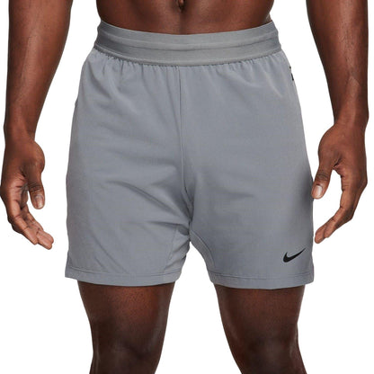 Grey - Front - Nike Mens Pro Rep Flexible Dri-FIT Shorts