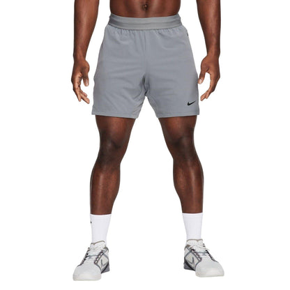 Grey - Side - Nike Mens Pro Rep Flexible Dri-FIT Shorts