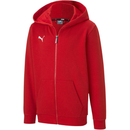 Red - Front - Puma Childrens-Kids TeamGoal 23 Casuals Drawstring Hoodie