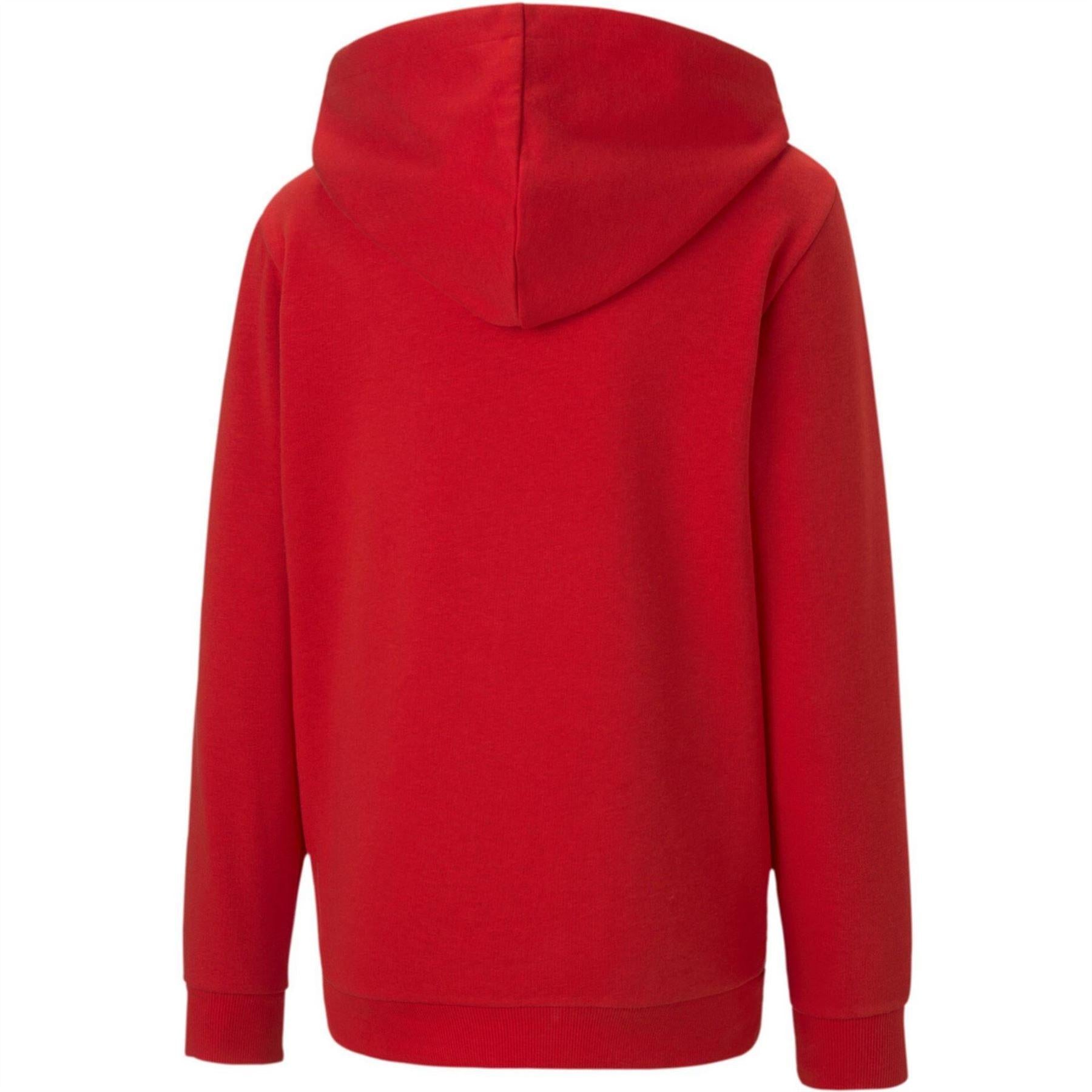 Red - Back - Puma Childrens-Kids TeamGoal 23 Casuals Drawstring Hoodie