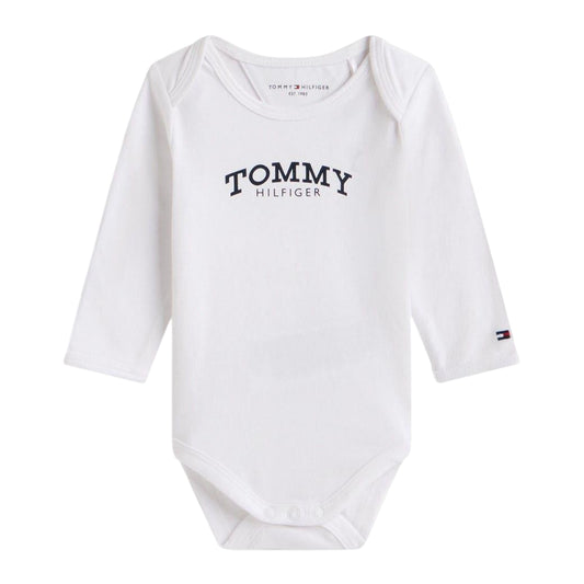 White - Front - Tommy Hilfiger Baby Regular Long-Sleeved Bodysuit
