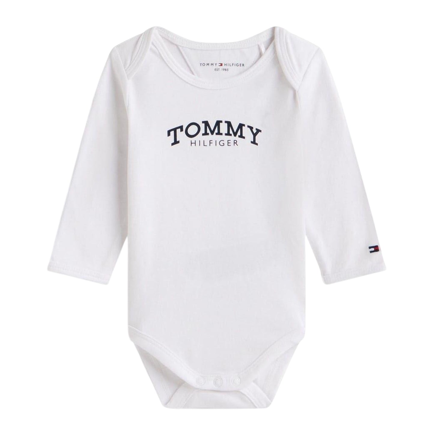 White - Front - Tommy Hilfiger Baby Regular Long-Sleeved Bodysuit