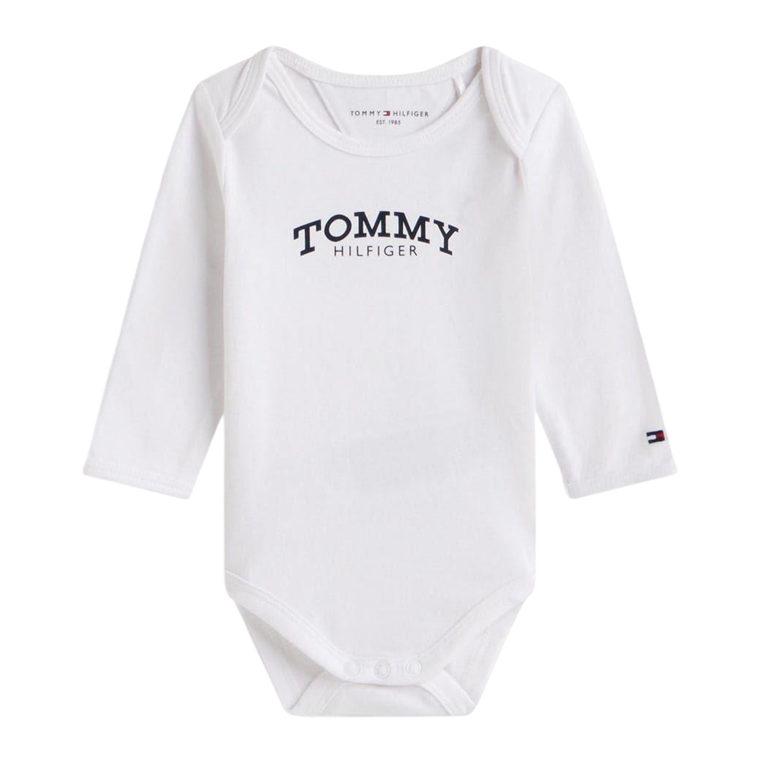 White - Front - Tommy Hilfiger Baby Regular Long-Sleeved Bodysuit
