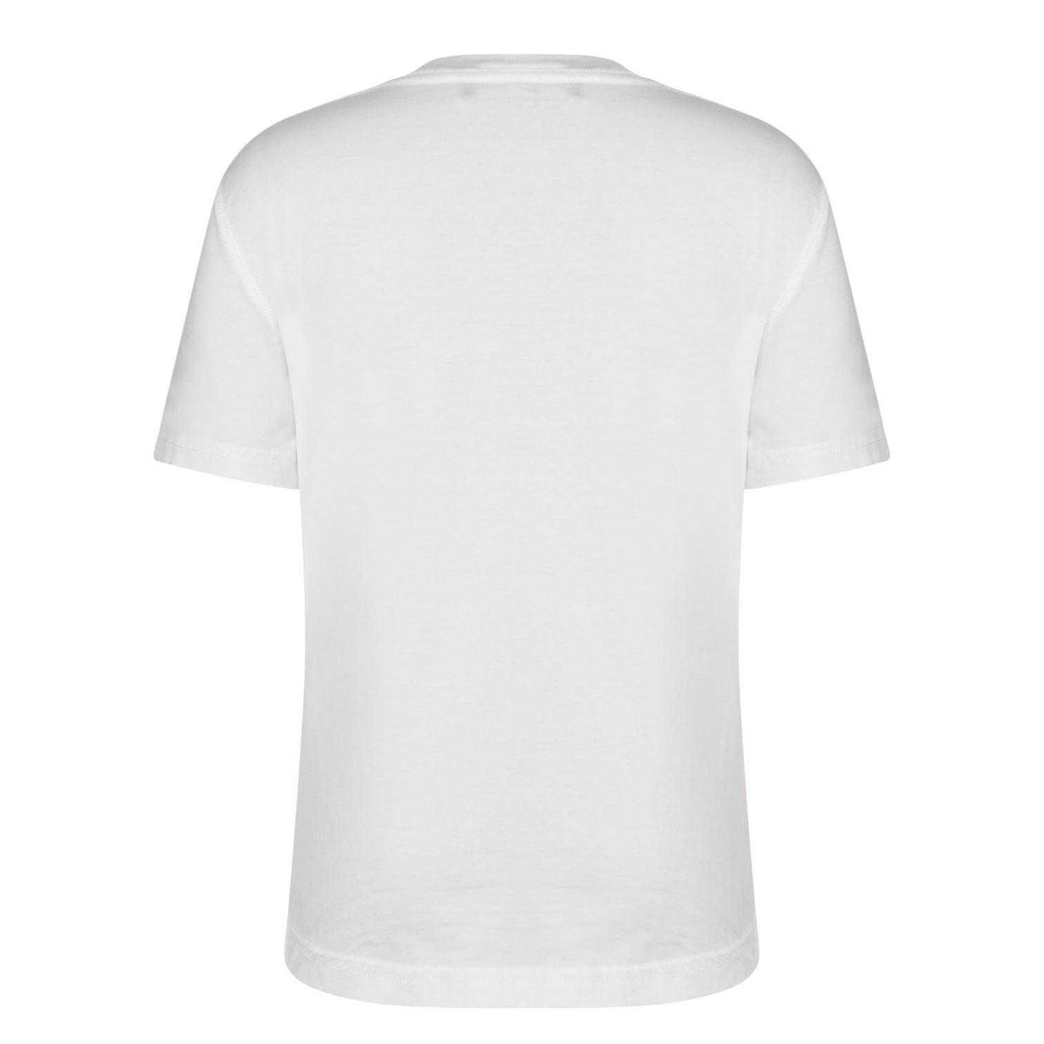 White - Back - DSquared2 Childrens-Kids Icon Cotton T-Shirt