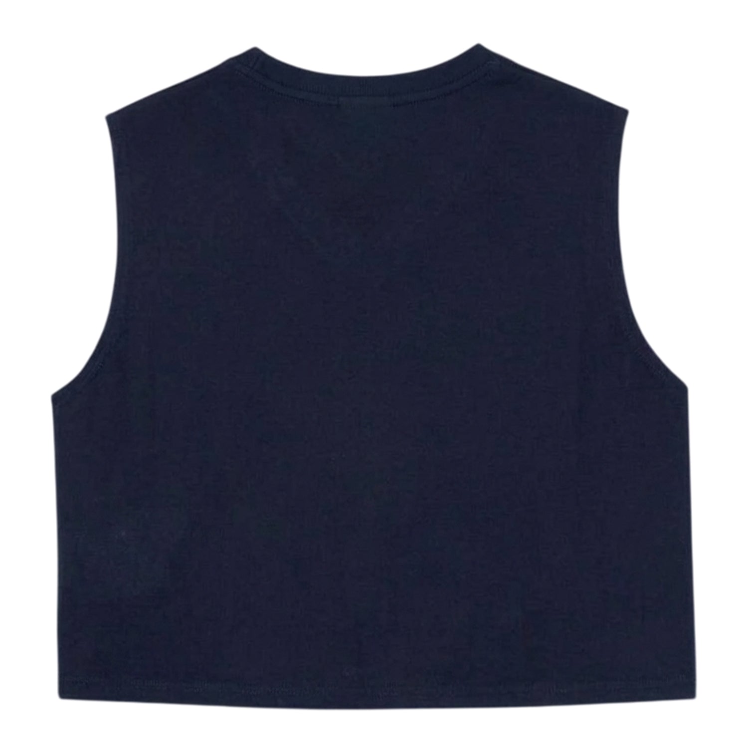 Blue - Back - Lacoste Womens-Ladies Sport Relaxed Fit Sleeveless Crop Top