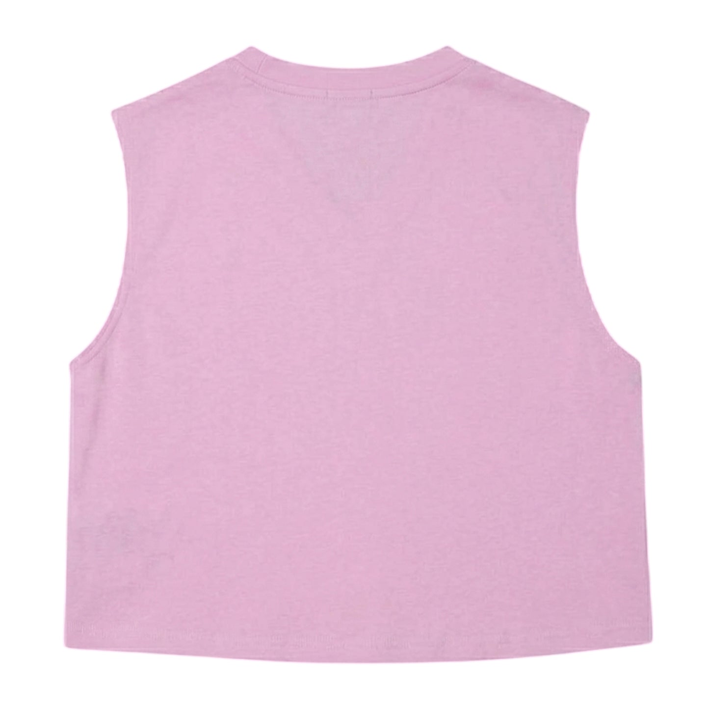 Pink - Back - Lacoste Womens-Ladies Sport Relaxed Fit Sleeveless Crop Top