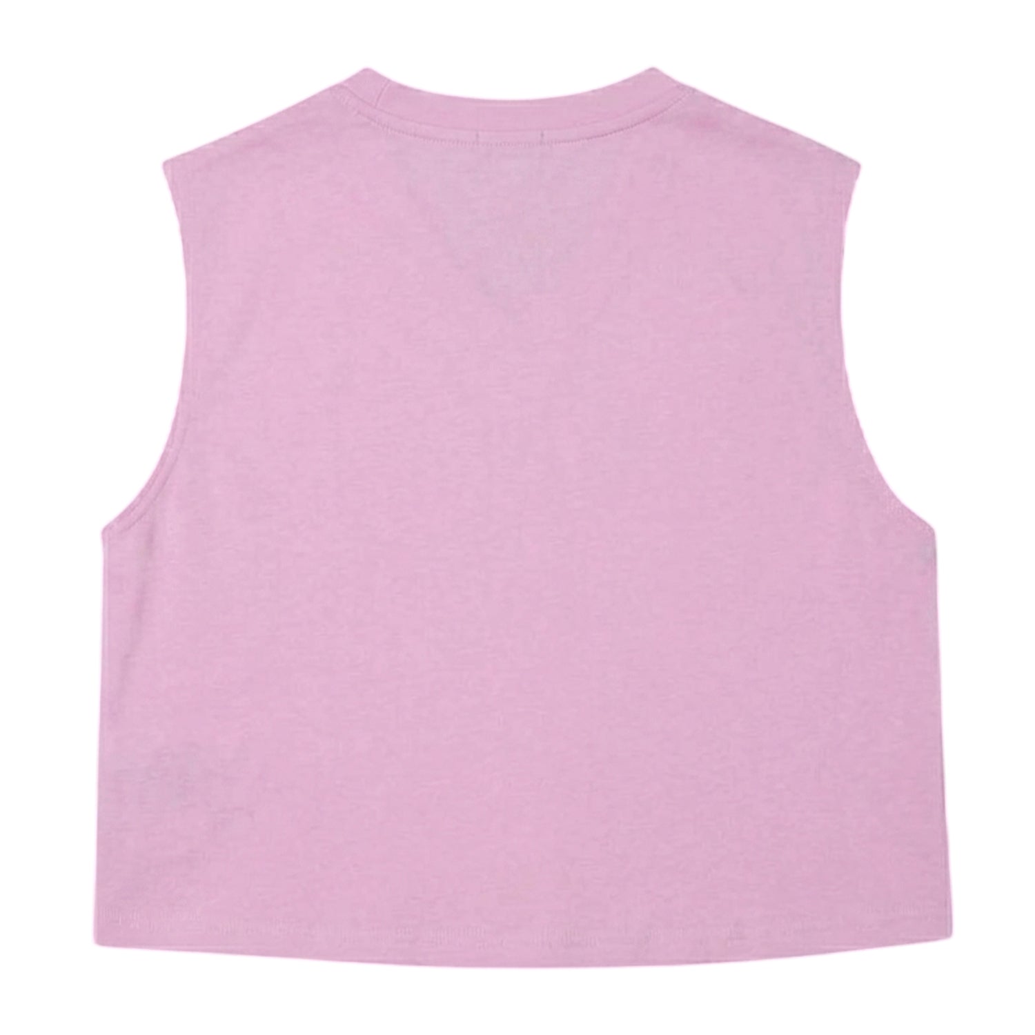 Pink - Back - Lacoste Womens-Ladies Sport Relaxed Fit Sleeveless Crop Top