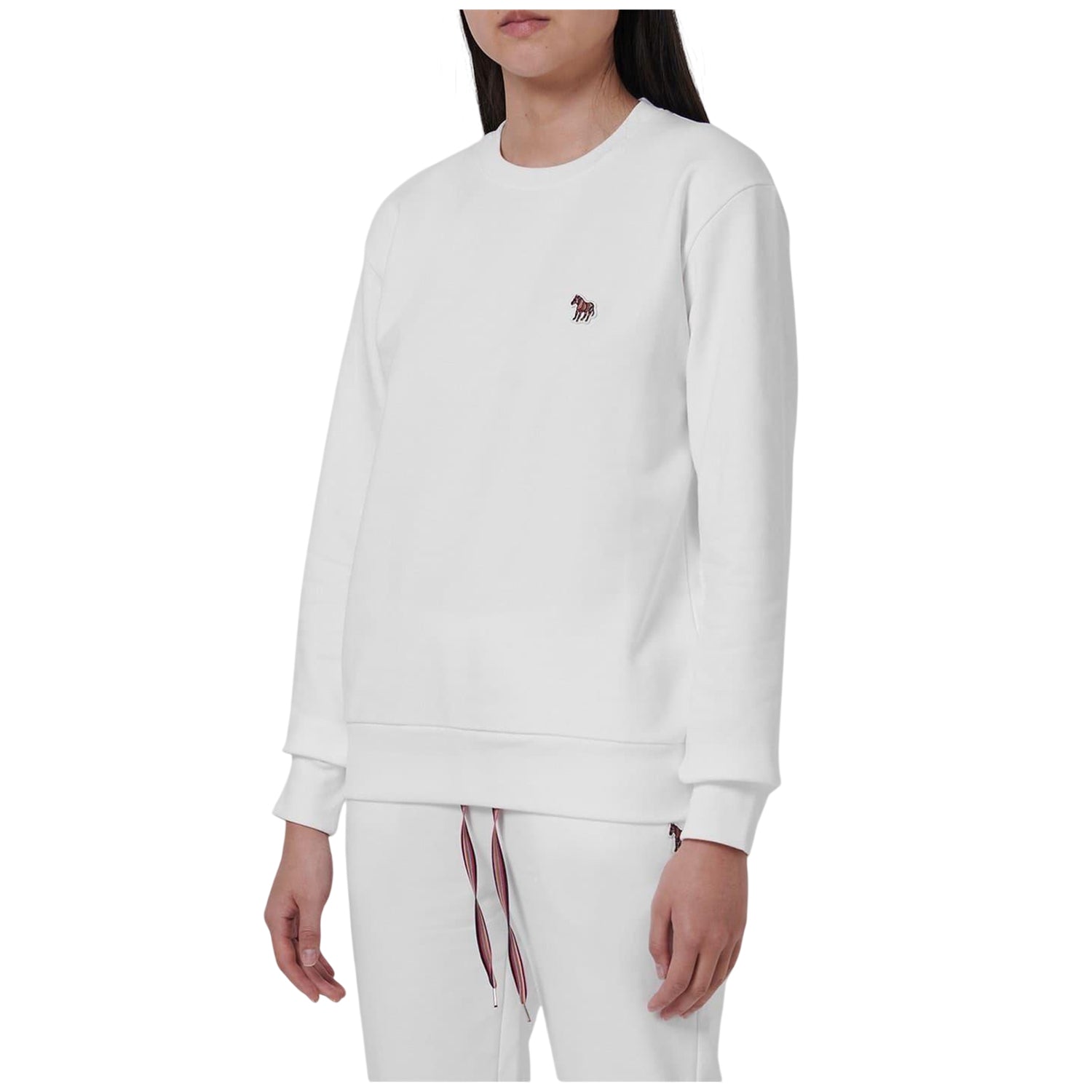 White - Side - Paul Smith Womens-Ladies Logo Sweatshirt