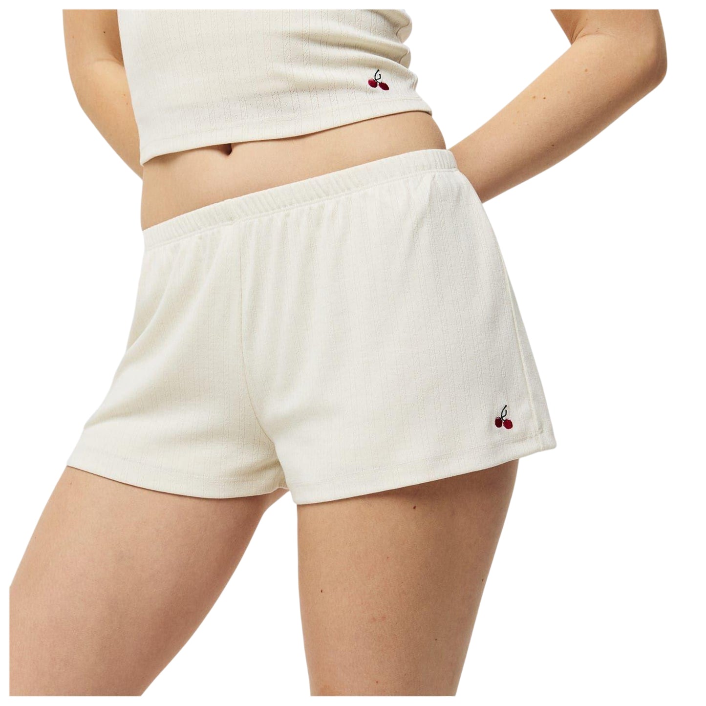 Vintage White - Lifestyle - Jack Wills Womens-Ladies Cotton Relaxed Fit Sweat Shorts