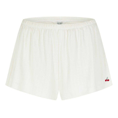 Vintage White - Front - Jack Wills Womens-Ladies Cotton Relaxed Fit Sweat Shorts