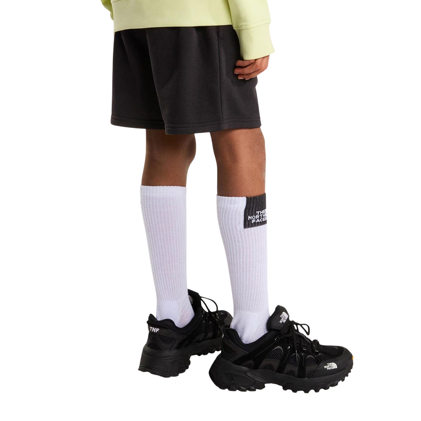 Black - Lifestyle - The North Face Childrens-Kids Simple Dome Fleece Shorts