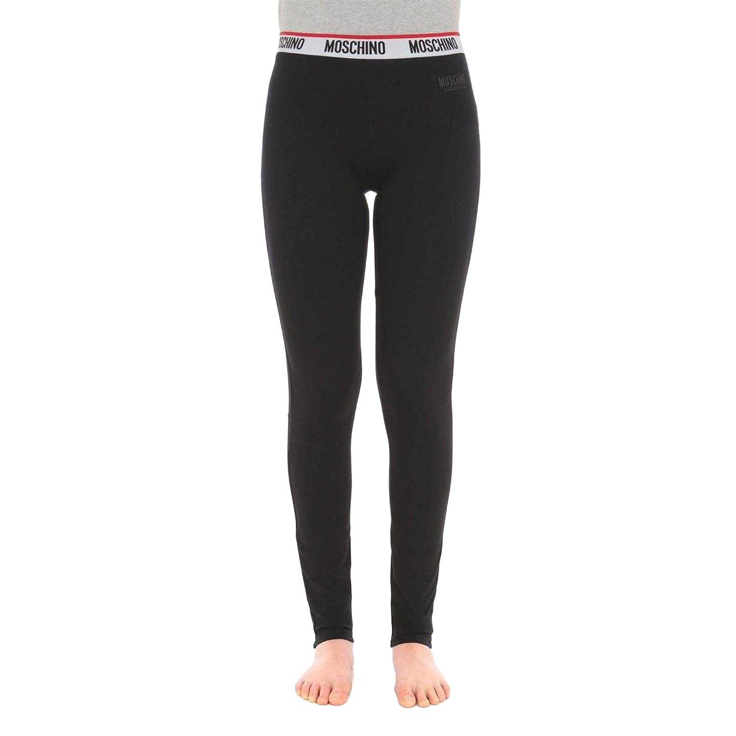 Black - Lifestyle - Moschino Womens-Ladies Tape Logo Regular Leggings