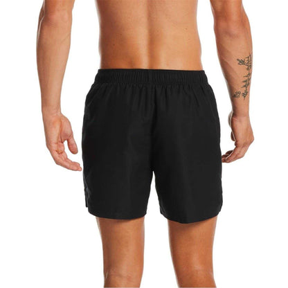 Black - Back - Nike Mens Embroidered Logo Regular Swim Shorts