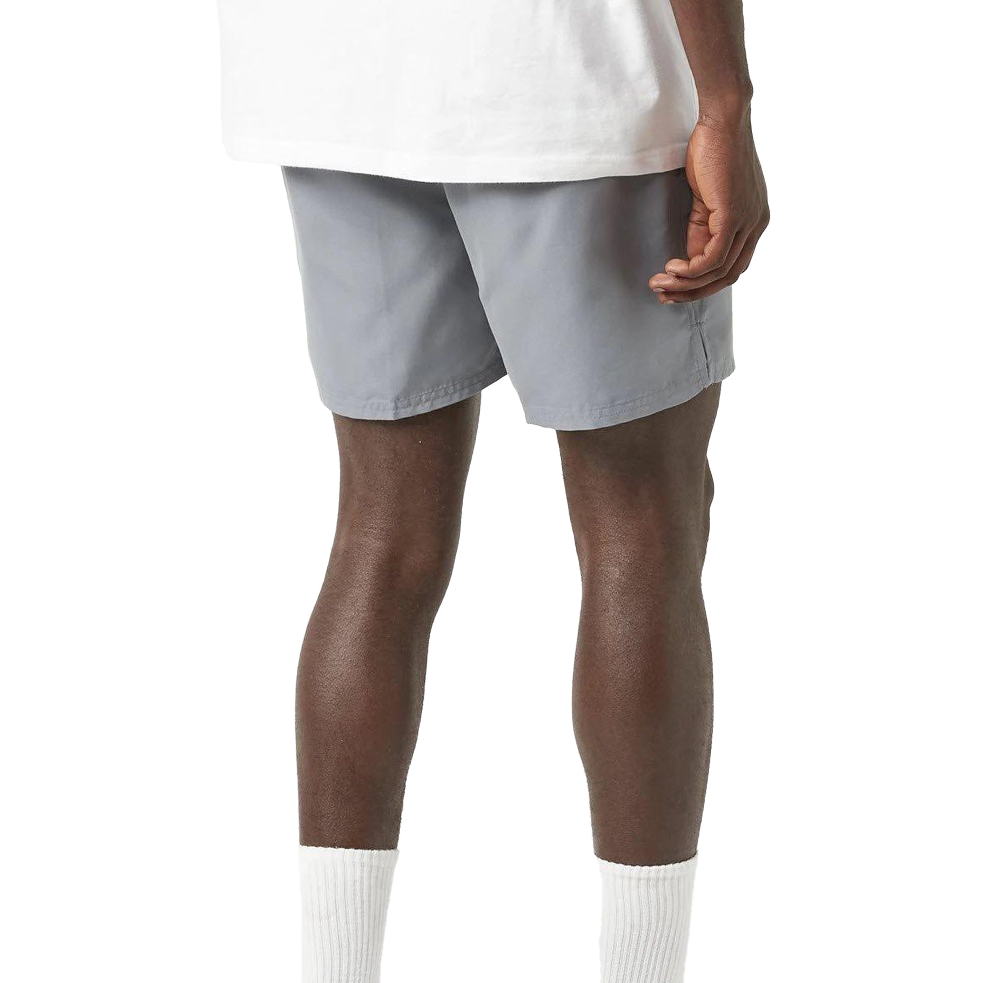 Cool Grey - Back - Nike Mens Embroidered Logo Regular Swim Shorts