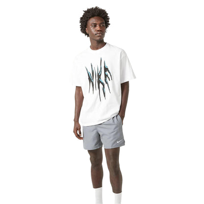 Cool Grey - Lifestyle - Nike Mens Embroidered Logo Regular Swim Shorts