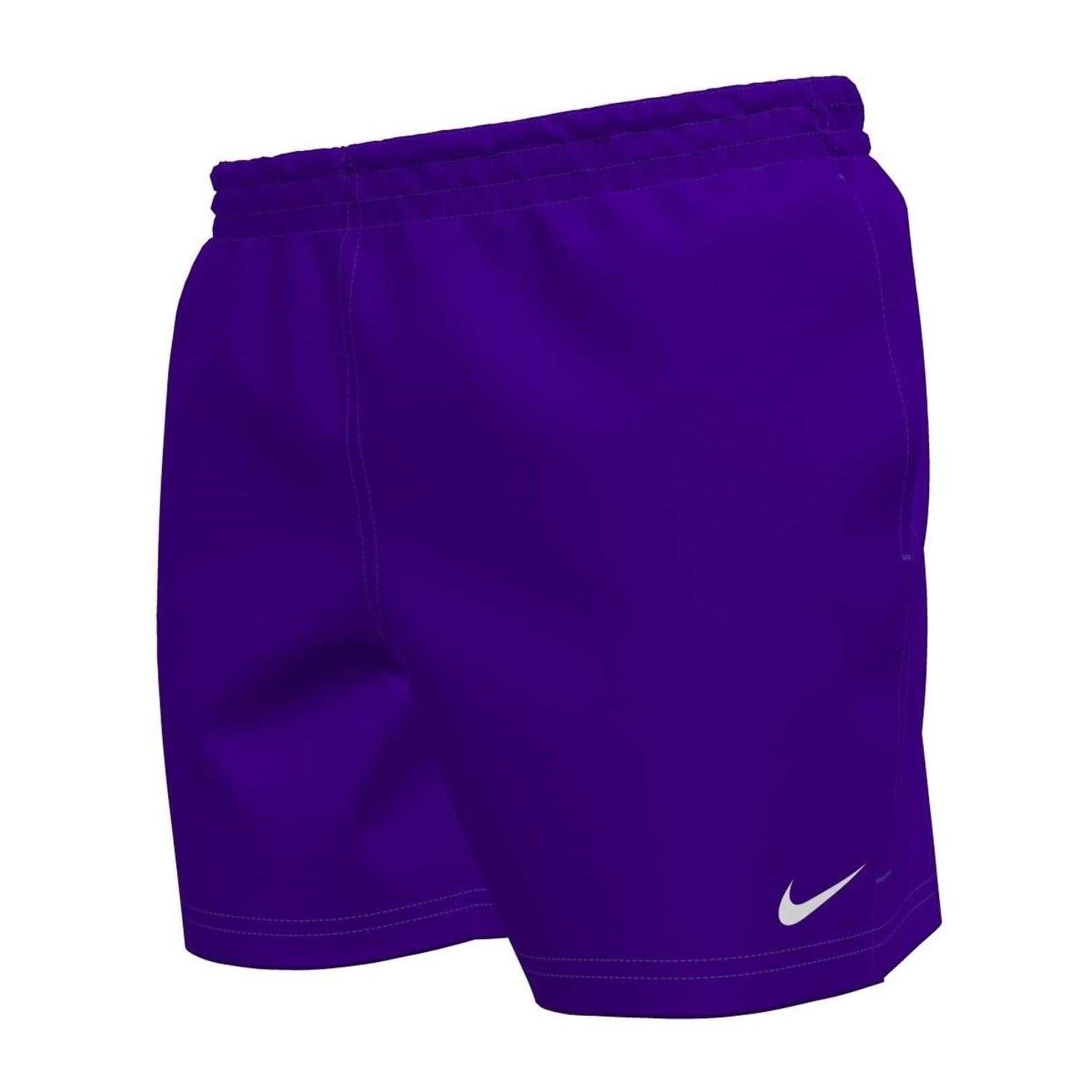 Court Purple - Front - Nike Mens Embroidered Logo Regular Swim Shorts
