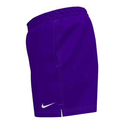 Court Purple - Side - Nike Mens Embroidered Logo Regular Swim Shorts