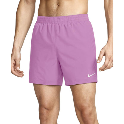 Magenta - Front - Nike Mens Embroidered Logo Regular Swim Shorts
