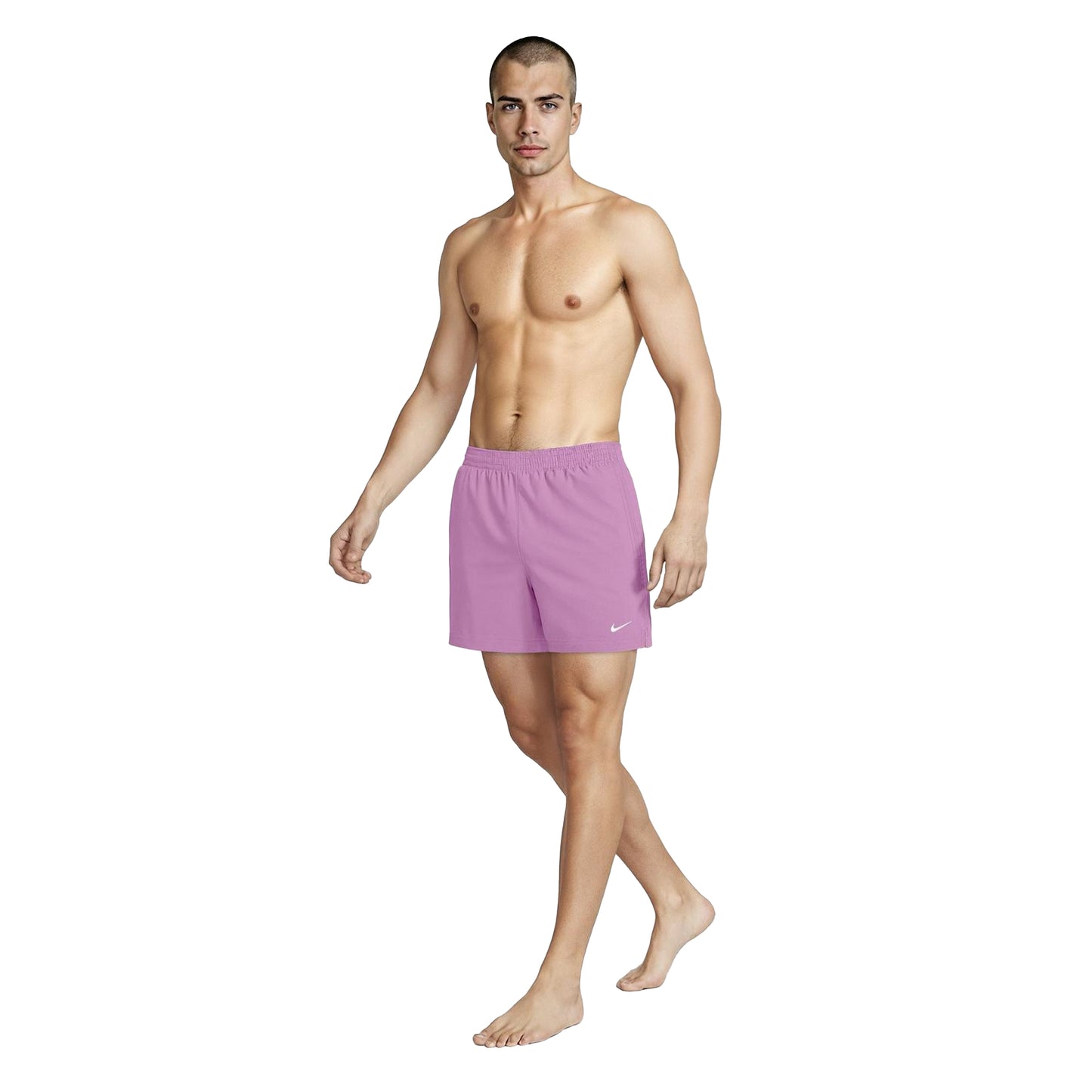 Magenta - Lifestyle - Nike Mens Embroidered Logo Regular Swim Shorts