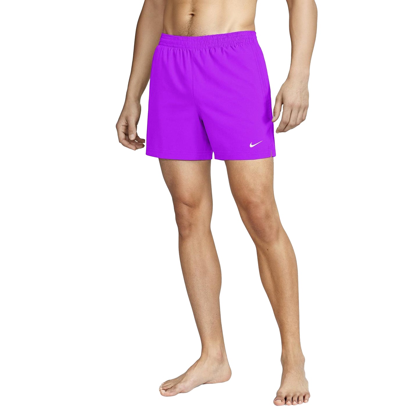 Bright Violet - Front - Nike Mens Embroidered Logo Regular Swim Shorts