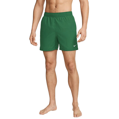 Malachite Green - Side - Nike Mens Embroidered Logo Regular Swim Shorts
