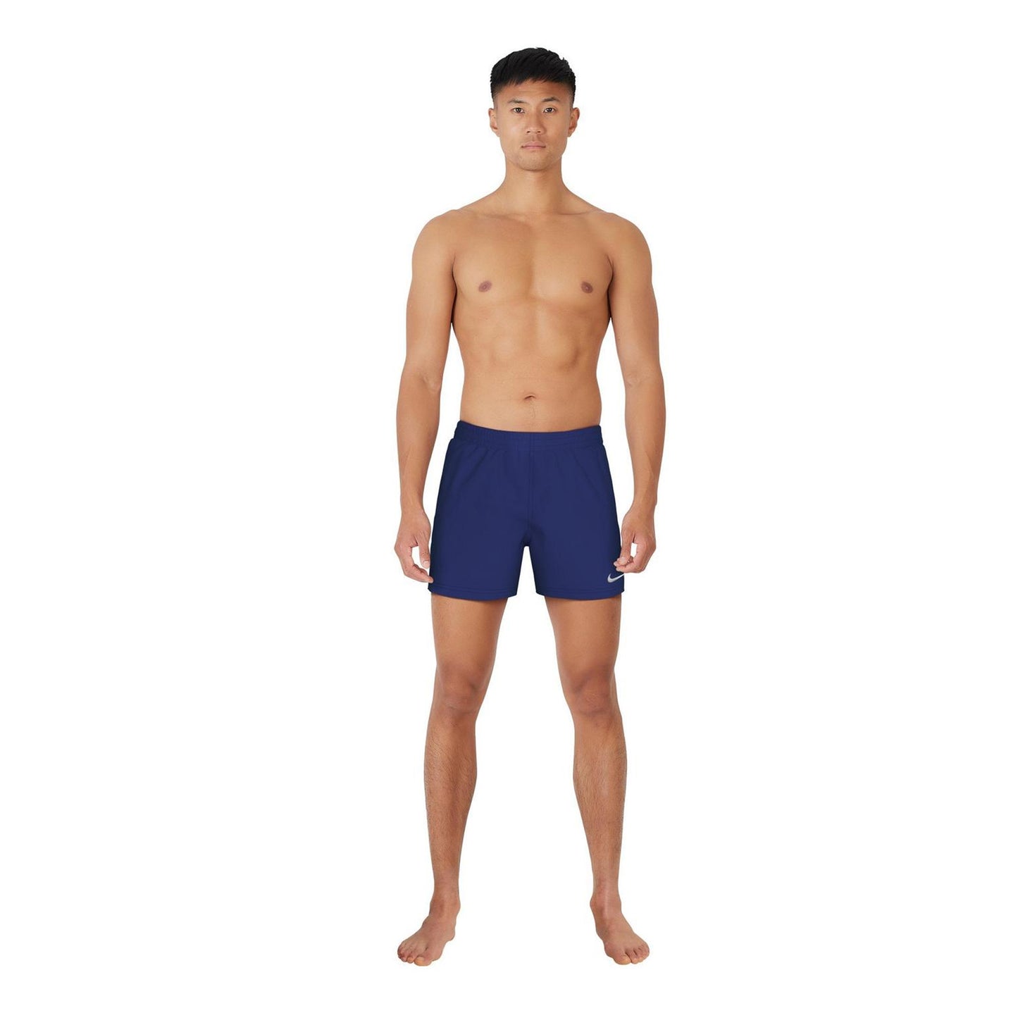 Midnight Navy - Lifestyle - Nike Mens Embroidered Logo Regular Swim Shorts