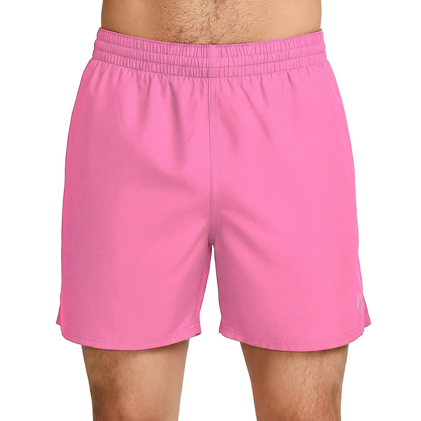 Pink Glow - Front - Nike Mens Embroidered Logo Regular Swim Shorts