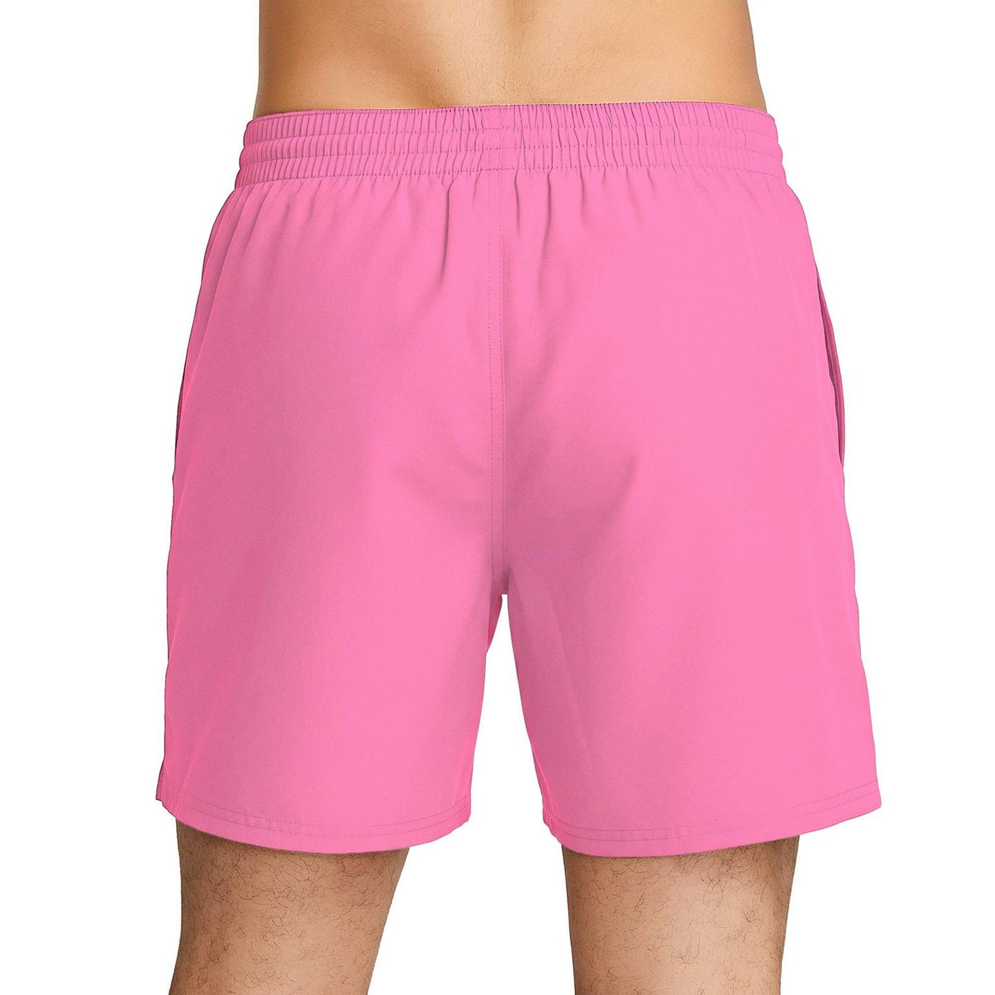 Pink Glow - Back - Nike Mens Embroidered Logo Regular Swim Shorts